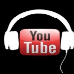 YouTube music service concept logo