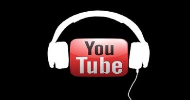 YouTube music service concept logo
