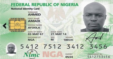 NATIONAL IDENTITY CARD NIGERIA