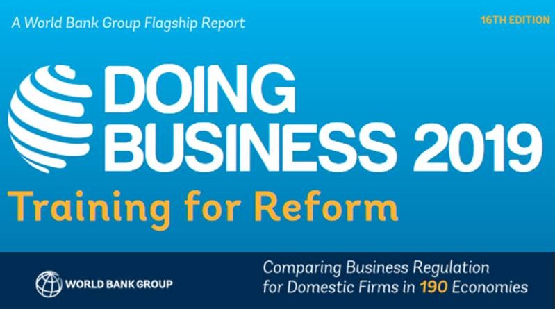 Ease of Doing Business 2019 in 190 Economies