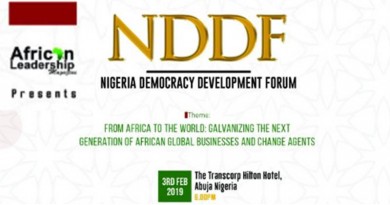 Nigeria Democracy & Development Forum, 2019