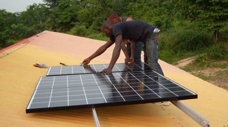 solar for health initiative for rural health centers in Africa