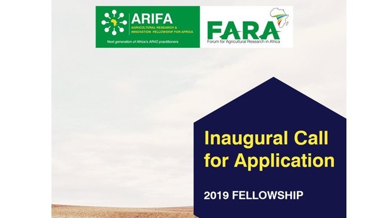 Agricultural Research and Innovation Fellowship 2019 for Africa (ARIFA)