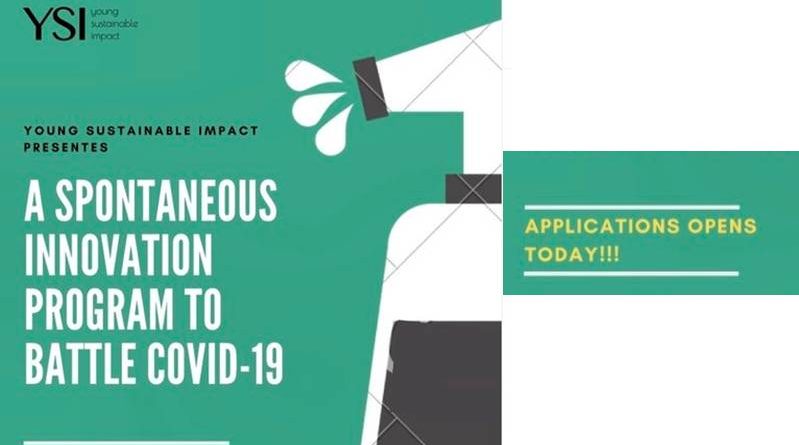 Young Sustainable Impact innovation program 2020 for tackling the CoronaVirus