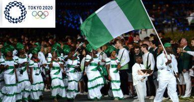 Nigeria contingent at the Tokyo Olympics games