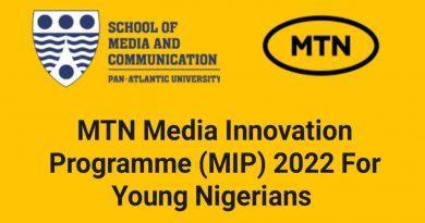 The Pan Atlantic University MTN Media Innovation Programme MIP 2022 for Nigerian media practitioners
