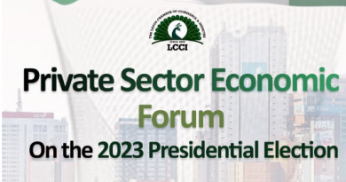 LCCI private sector economic forum on the 2023 presidential elections