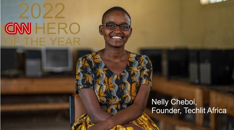 Nelly Cheboi of techlit Africa wins cnn hero of the year 2022