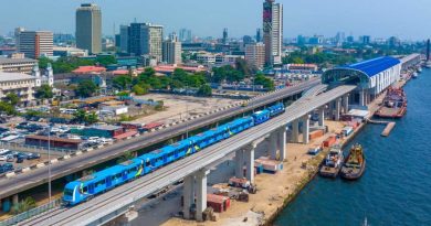 Lagos blue rail