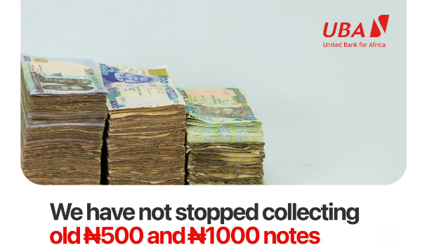 bring your old naira notes to UBA