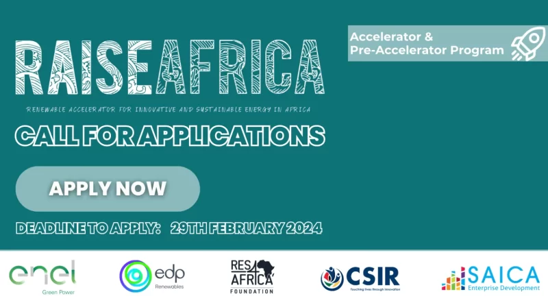 RAISEAfrica – Renewables Accelerators for Innovative Startups and Entrepreneurs in Africa