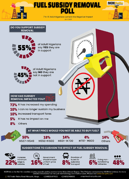 Fuel Subsidy Removal - 7 In 10 Nigerians Lament the Negative Impact