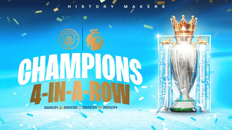 Manchester City Wins the Premier League for the 4th time in a row