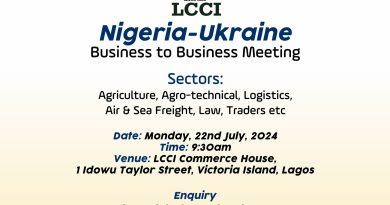 Nigeria - Ukraine business to business meeting organized by the LCCI