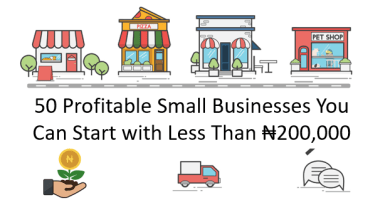 50 Profitable Small Businesses You can start with less than N200,000
