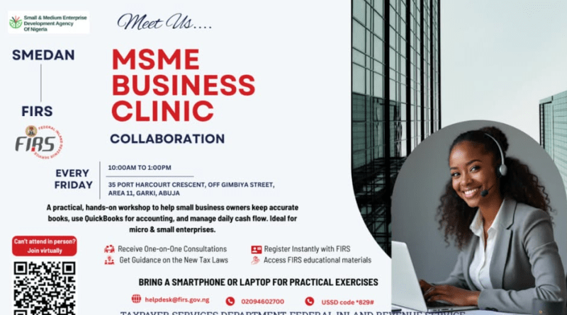 SMEDAN AND FIRS MSME BUSINESS CLINIC